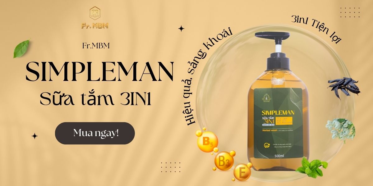 SỮA TẮM NAM SIMPLEMAN 3IN1