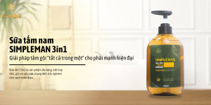 Sữa tắm nam SimpleMan - Giải pháp tắm gội tất cả trong một cho phái mạnh hiện đại